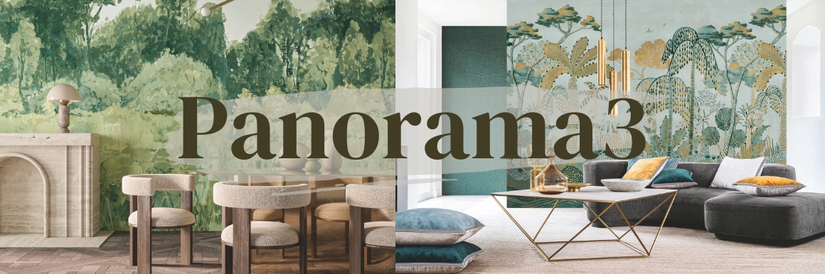 Create a luxurious natural atmosphere in French style with artistic wallpapers from Panorama3