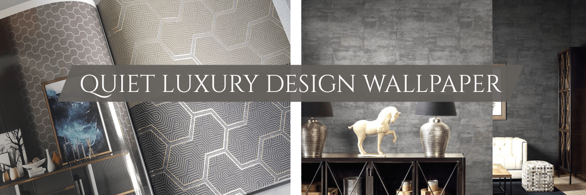 Create a new atmosphere for your walls with luxurious textured wallpaper in a Quiet Luxury style