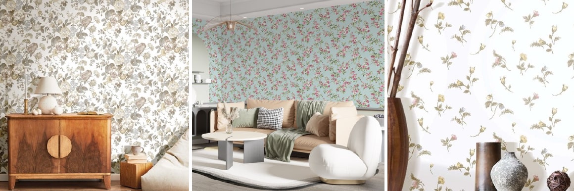 คัดสรรความคลาสสิคเพื่อบ้านคุณ ด้วยวอลเปเปอร์ลายดอกไม้ Blooming Garden - Made In Italy