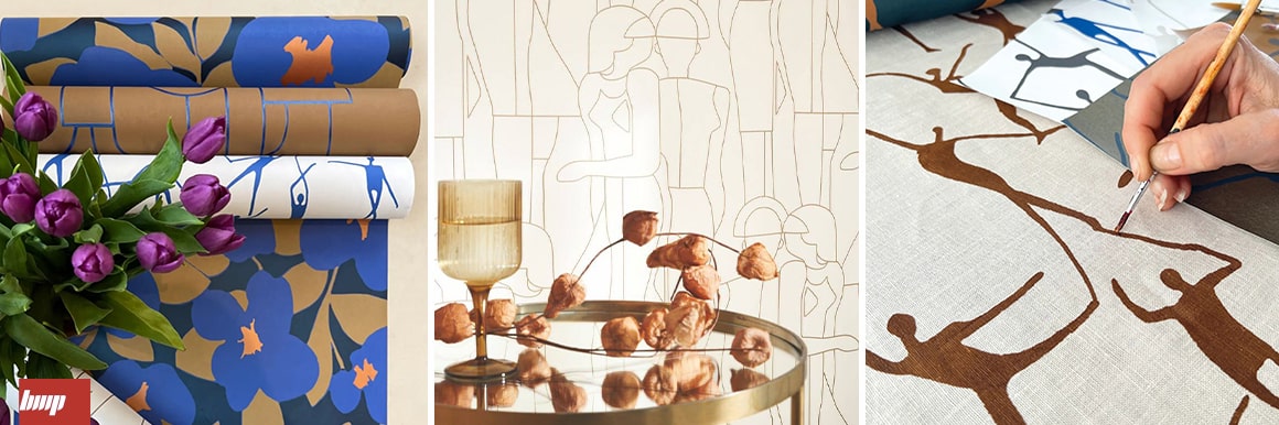 Unveil the new wallpaper collection of minimal style, chic graphics in Scandinavian style