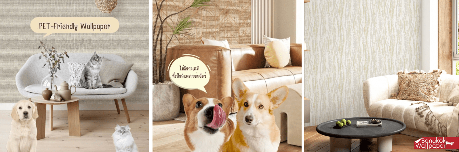 Pet-Friendly Wallpaper: Scratch-Resistant and Safe Design for Homes with Pets, Certified for Pet Product Safety