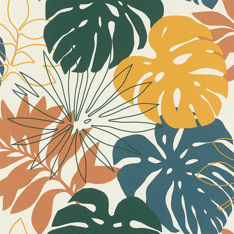 วอลเปเปอร์ลายใบไม้