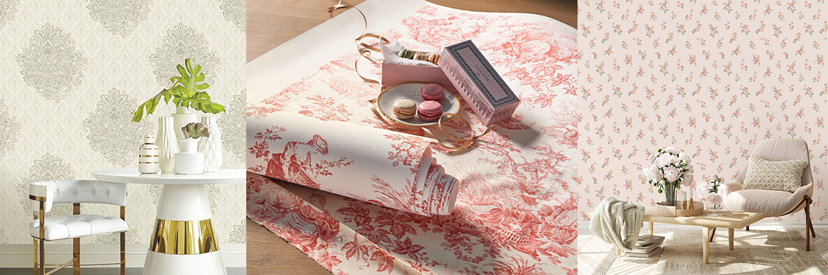 รังสรรค์ผนังห้องสไตล์ Luxury Vintage ด้วยวอลเปเปอร์ภาพพิมพ์จากฝรั่งเศสสุด Classy