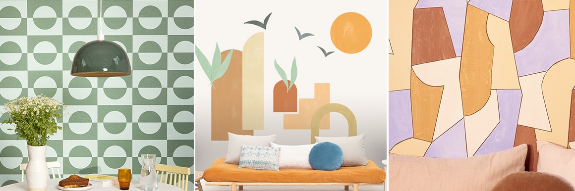 Wallpaper Minimal Colorful - Add a unique style to your minimalistic home walls with distinctive colors and patterns